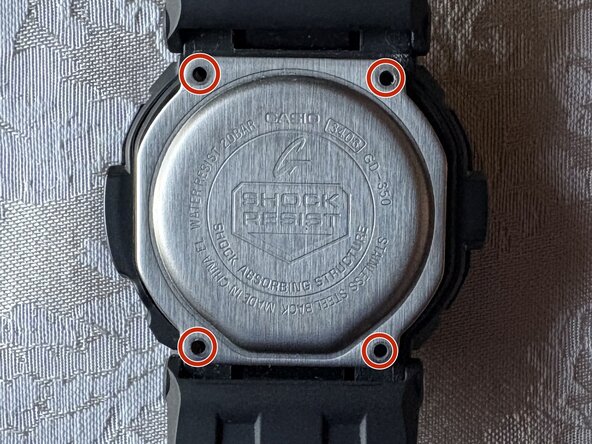 Casio G-Shock GD-350 Battery Replacement: crwdns2935265:011crwdnd2935265:01crwdnd2935265:03crwdne2935265:0