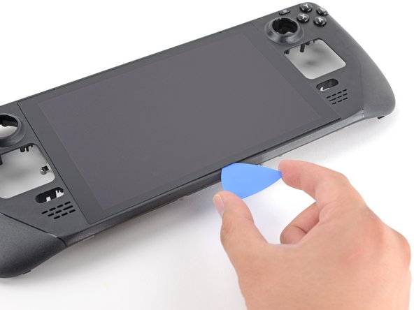 Steam Deck Front Shell Replacement, Slice the bottom side adhesive: crwdns2935265:081crwdnd2935265:02crwdnd2935265:03crwdne2935265:0