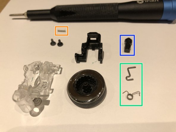Logitech VX Nano mouse wheel replacement, disassemble the mouse wheel: 4 단계, 이미지 2개 중 2개