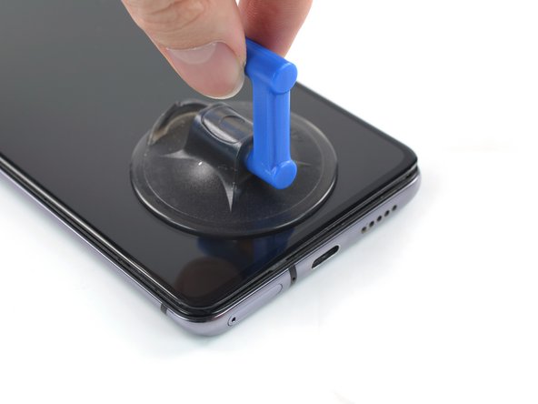 OnePlus 7T Screen Replacement, Insert an opening pick: crwdns2935265:021crwdnd2935265:02crwdnd2935265:03crwdne2935265:0