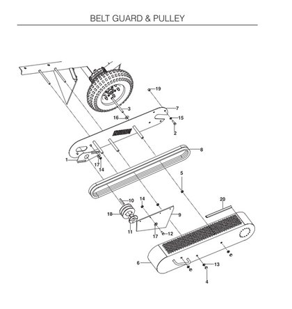 Belt Guard and Pulley için Şematik Diyagram