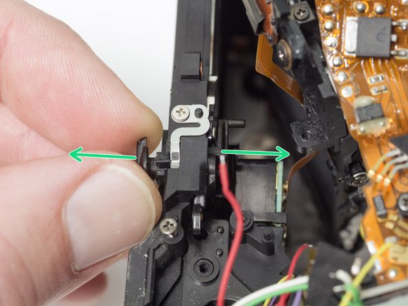 Pentax ZX-5n Shutter Unit Replacement, Remove panorama switch: crwdns2935265:028crwdnd2935265:03crwdnd2935265:03crwdne2935265:0