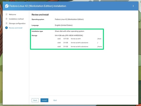 How to Install Linux on a Windows PC, Configure the installer: crwdns2935265:08crwdnd2935265:03crwdnd2935265:03crwdne2935265:0