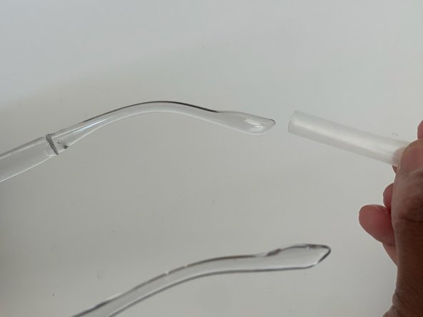 How to Fix a Broken Temple Arm of Gaoye Blue Light Eyeglasses: step 8, image 2 of 3
