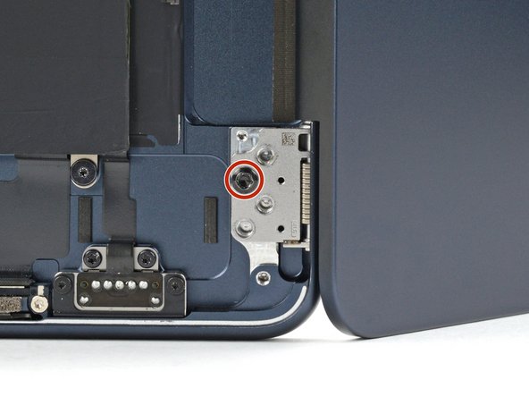 MacBook Air 15" 2023 Screen Replacement, Remove the remaining hinge screws: step 35, image 1 of 3