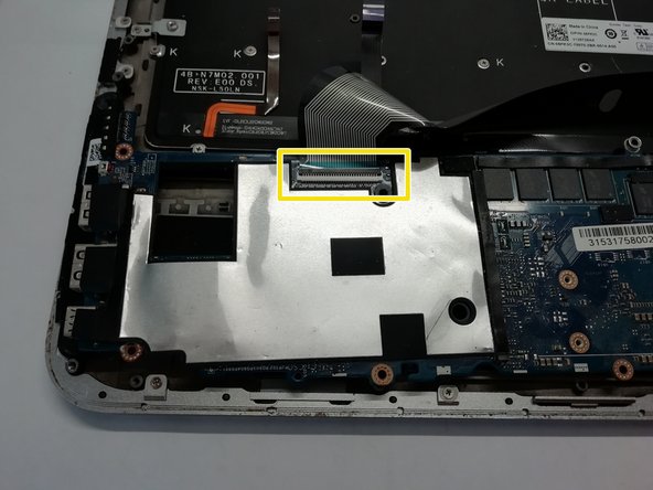 Replacement of the keyboard on a Dell XPS 12 9Q23, Remove the motherboard: step 25, image 3 of 3