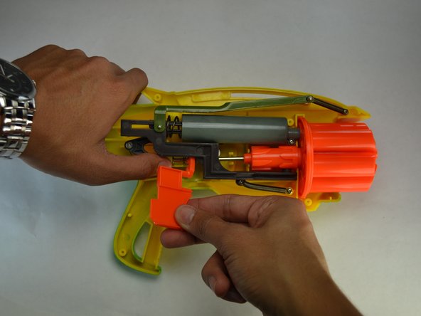 Air Blasters Tek Six Trigger Replacement, Remove the trigger: crwdns2935265:04crwdnd2935265:02crwdnd2935265:03crwdne2935265:0