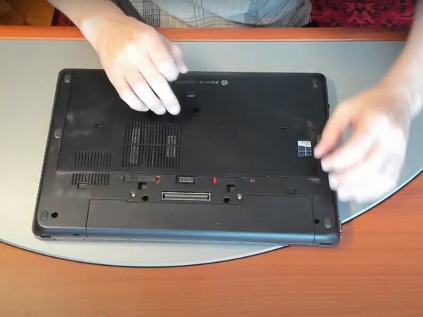 HP ZBook 15 G2 CMOS Battery Replacement, Flip it over.: crwdns2935265:02crwdnd2935265:01crwdnd2935265:01crwdne2935265:0