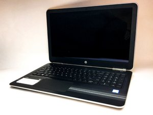 white hp pavilion laptop computer