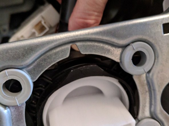 Washing Machine Disassembly to Access Water Drain Pump, Detach filter/pump unit: step 15, image 3 of 3