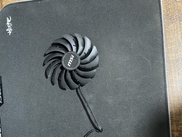 RTX 3070 VENTUS 2X OC  GPU FAN Replacement, Fan removed: step 6, image 2 of 2