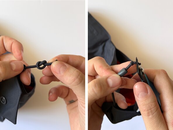 Cord Lock Replacement, Restore the drawcord: crwdns2935265:05crwdnd2935265:02crwdnd2935265:03crwdne2935265:0