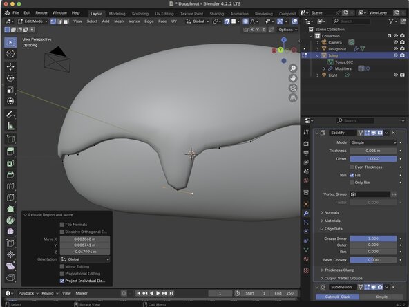Basic Modeling, Using Extrusion: crwdns2935265:017crwdnd2935265:02crwdnd2935265:03crwdne2935265:0