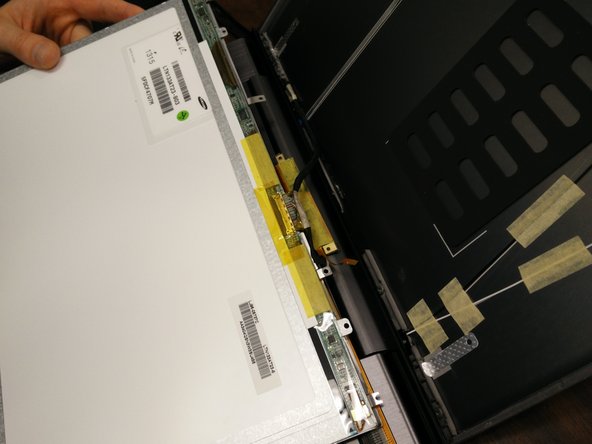 Samsung Series 5 Ultrabook LCD Screen Replacement, Unplug the Video Connection: crwdns2935265:05crwdnd2935265:03crwdnd2935265:03crwdne2935265:0