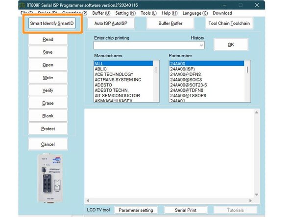 Dell latitude 7420 BIOS Admin Password Reset, Connect the programmer the PC: crwdns2935265:06crwdnd2935265:01crwdnd2935265:02crwdne2935265:0