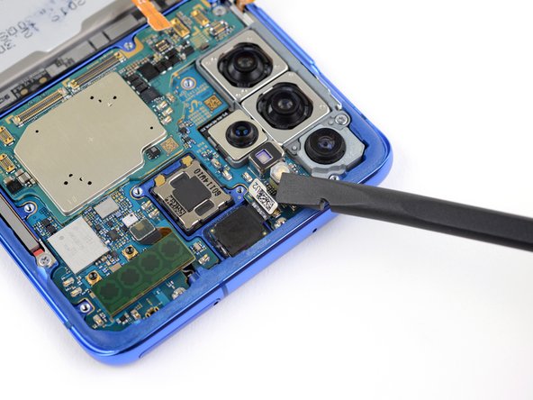 Samsung Galaxy S20+ Screen and Battery Assembly Replacement, Disconnect the front facing camera: stap 0, afbeelding 2 van 2