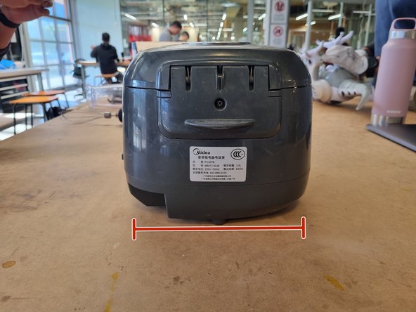 Midea FC307B Rice Cooker Teardown, Initial dimensions: crwdns2935265:01crwdnd2935265:03crwdnd2935265:03crwdne2935265:0