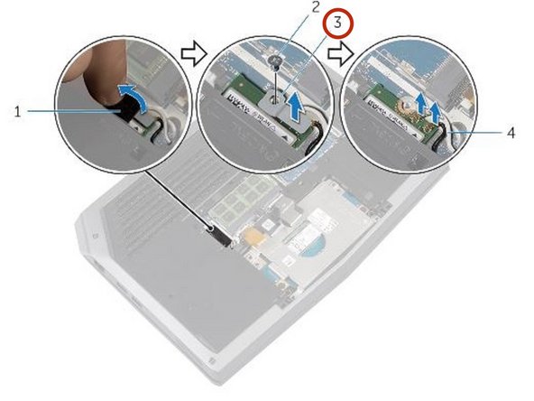 Dell Alienware 13 Display Assembly Replacement, Replace the Screw: crwdns2935265:00crwdnd2935265:02crwdnd2935265:02crwdne2935265:0