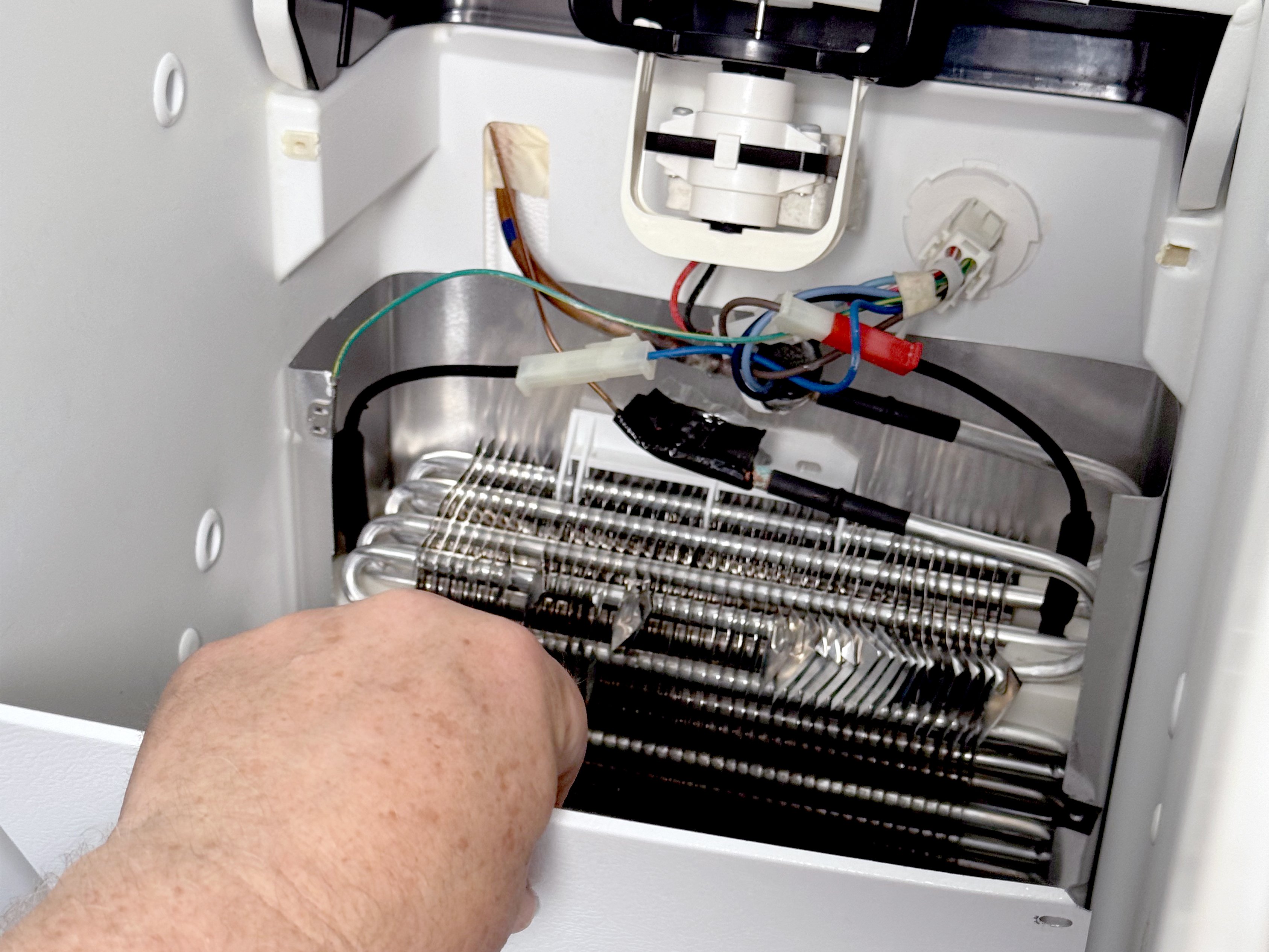 Frigidaire SideBySide Refrigerator Evaporator Fan Cover Removal