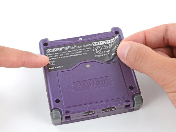 How to Reshell Your Game Boy Advance SP, Apply new stickers: crwdns2935265:069crwdnd2935265:02crwdnd2935265:03crwdne2935265:0