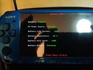 PSP working with power supply but functioning batteries not detected - PSP  2000 - iFixit