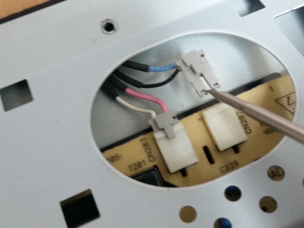 Repairing LCD monitor Dell 17", Remove the CCFL Inverter Power/Signal Connectors: step 5, image 1 of 1