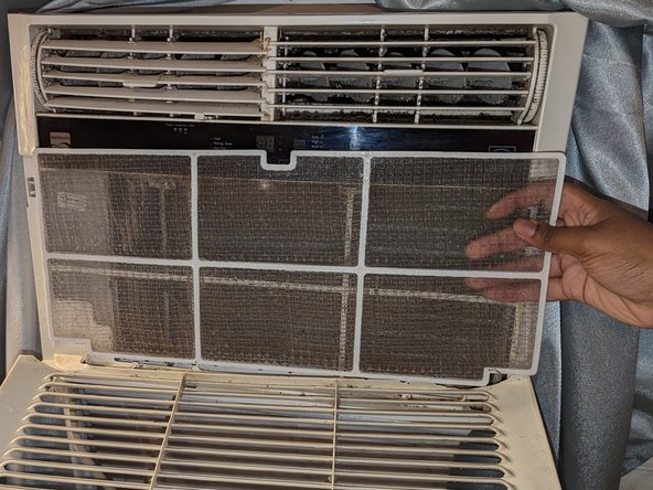 How to Clean a Kenmore 70101 Wall/Window AC Filter: step 4, image 2 of 2