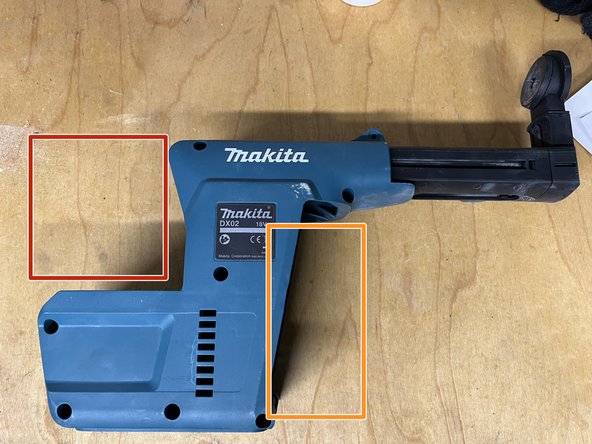 Makita DX02 Dust Extraction Unit for BHR243 Housing Disassembly, Preparation: crwdns2935265:01crwdnd2935265:01crwdnd2935265:01crwdne2935265:0