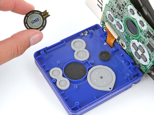 Nintendo Game Boy Advance SP Speaker Replacement, Remove the speaker: crwdns2935265:010crwdnd2935265:03crwdnd2935265:03crwdne2935265:0