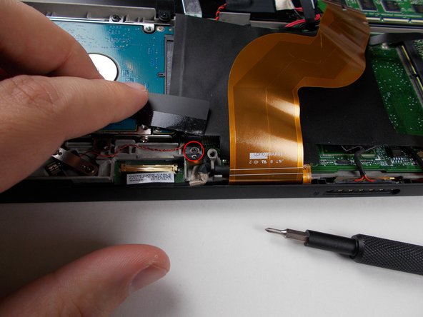 Dell XPS 18 Upgrade to mSATA SSD, Unscrew the grounded plastic shield: crwdns2935265:09crwdnd2935265:02crwdnd2935265:02crwdne2935265:0