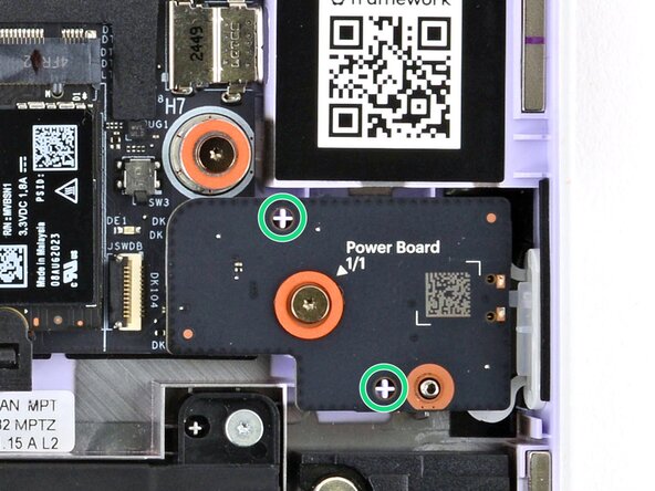Framework Laptop 12 Webcam Cable Replacement, Install the Power Button Board: 76 단계, 이미지 3개 중 3개