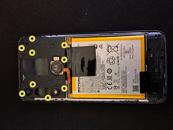 Motorola Moto G Power (2020)/G8 Power Display Replacement, Fully remove the back panel/unscrew plastic cover: crwdns2935265:03crwdnd2935265:01crwdnd2935265:02crwdne2935265:0