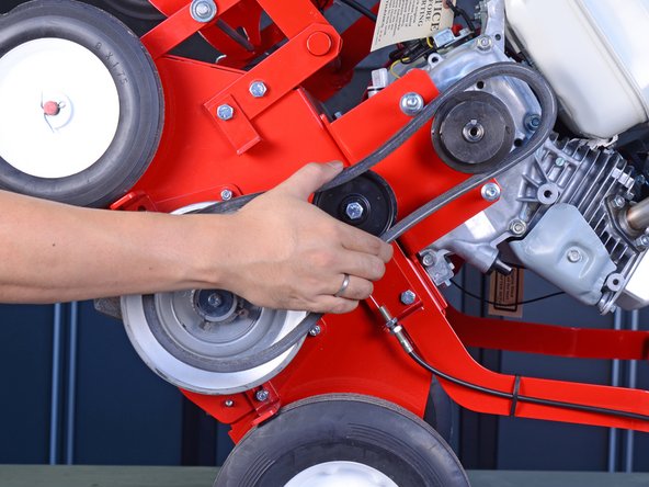 Classen Over Seeder TS20HD 2012 Drive Pulley Replacement: step 8, image 2 of 3