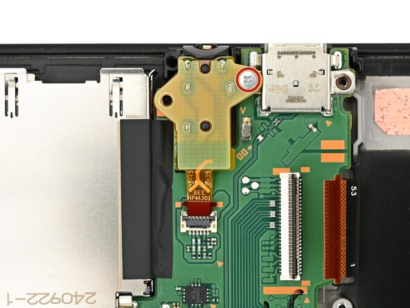 Nintendo Switch 2 Board Replacement, Remove the headphone jack: crwdns2935265:047crwdnd2935265:01crwdnd2935265:02crwdne2935265:0