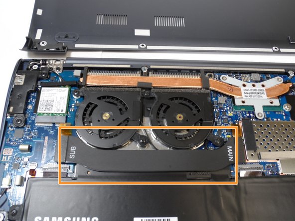 Samsung ATIV Book 9 Plus Heatsink Assembly Replacement, Internal Fans: step 3, image 2 of 3