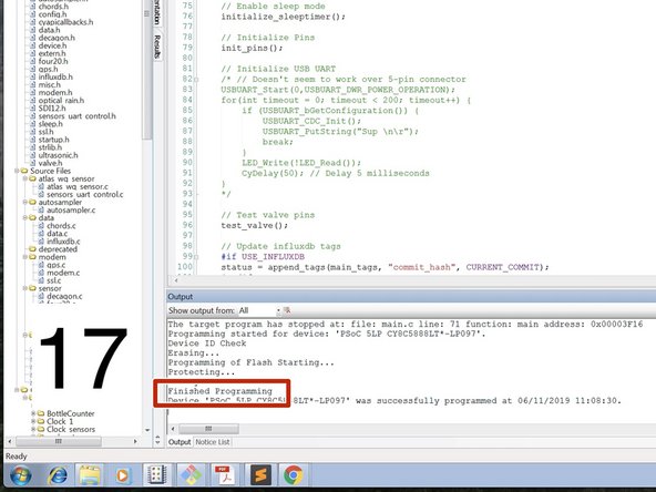 Autosampler Open-Storm Board Reprogramming (For Old & New Versions), Programming the motherboard.: step 6, image 2 of 3
