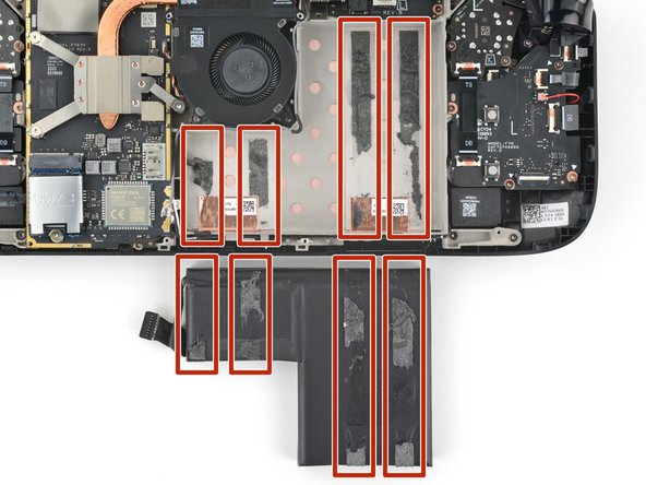 Steam Deck OLED Battery Replacement, Battery adhesive information: crwdns2935265:018crwdnd2935265:02crwdnd2935265:02crwdne2935265:0