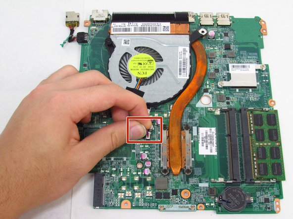 HP Pavilion 15-p046nr Fan Replacement, Fan: step 14, image 2 of 3