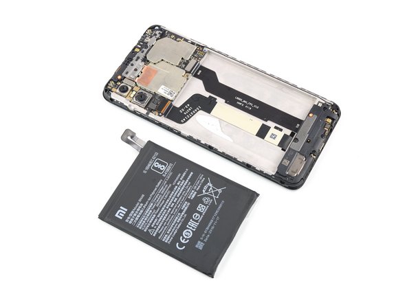 Xiaomi Redmi Note 6 Pro Battery Replacement, Remove the battery: crwdns2935265:018crwdnd2935265:03crwdnd2935265:03crwdne2935265:0