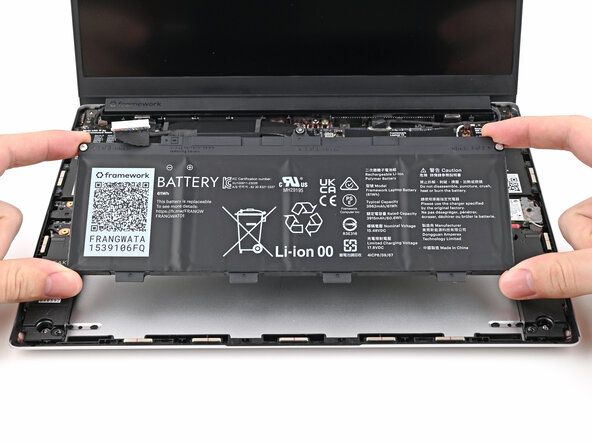 Framework Laptop 13 Battery Replacement, Remove the battery: step 10, image 3 of 3