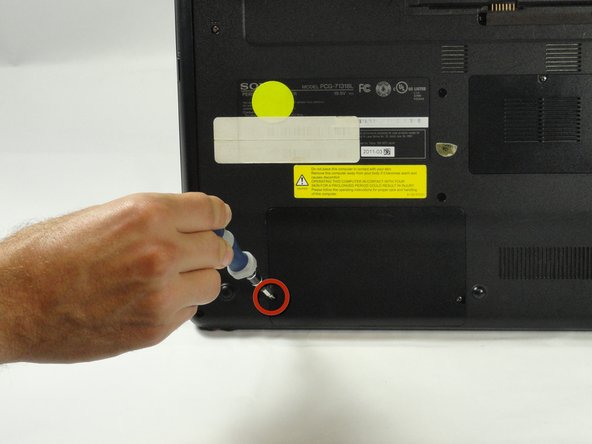 Sony VAIO VPC-EB33FM Fan Replacement, Hard Drive: step 4, image 3 of 3