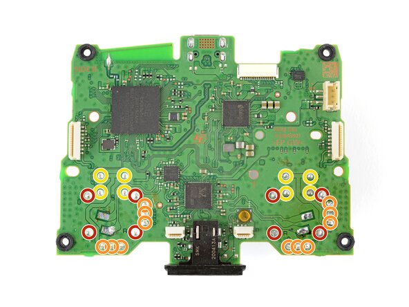 DualSense Controller v2 Joystick Replacement, Solder joint overview: crwdns2935265:029crwdnd2935265:01crwdnd2935265:03crwdne2935265:0
