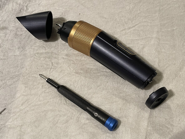 Babyliss Lithium Performance (E986E) Teardown, Remove end caps: crwdns2935265:02crwdnd2935265:01crwdnd2935265:03crwdne2935265:0