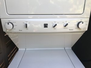 Kenmore stackable washer dryer store will not start