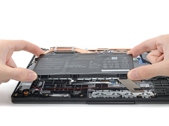 ASUS TUF Gaming F15 FX506HEB-DB74 Battery Replacement, Remove the battery: crwdns2935265:09crwdnd2935265:02crwdnd2935265:03crwdne2935265:0