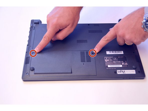 Replace HDD hard disk, Access to the components 1: step 2, image 1 of 3