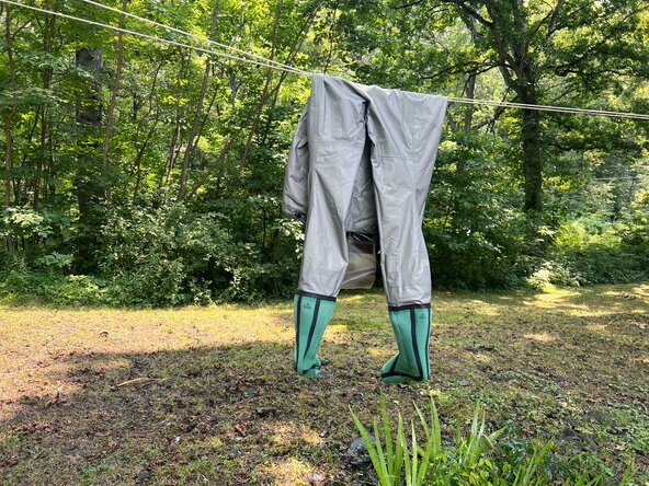 How to Machine Wash a Wader, Dry the waders: crwdns2935265:05crwdnd2935265:01crwdnd2935265:03crwdne2935265:0