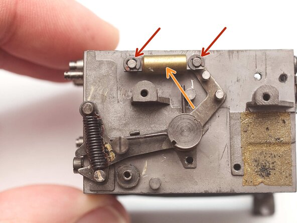Pentax MX Mirror Box Mechanism Disassembly, Remove air damper: step 27, image 1 of 1