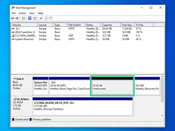 How to Install Linux on a Windows PC, Shrink existing Windows install (optional): crwdns2935265:04crwdnd2935265:03crwdnd2935265:03crwdne2935265:0