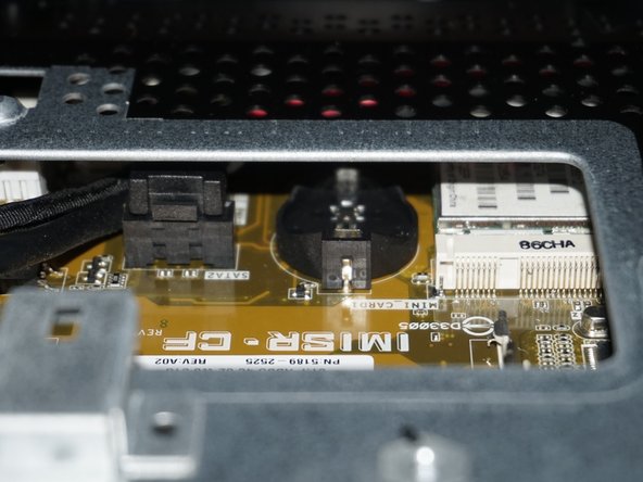 Shortcut method - HP Touchsmart IQ506 CMOS Battery, Removing the battery: Part 2: passo 8, immagine 2 di 2